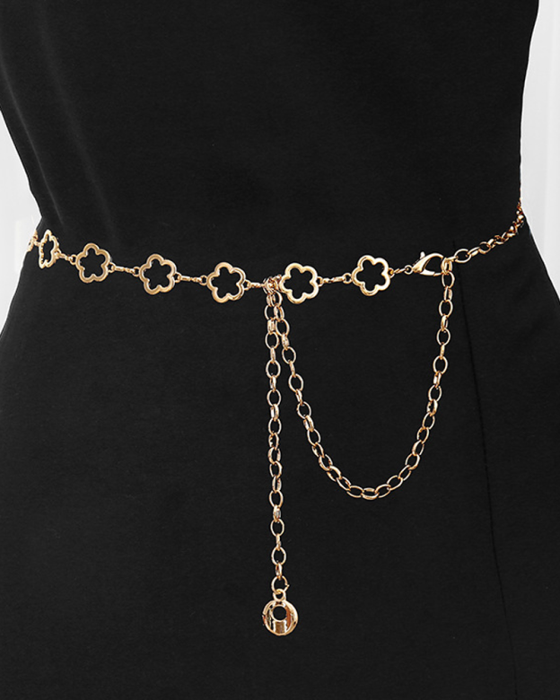 Openwork Decorative Metal Waist Chain