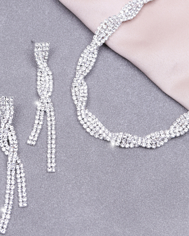 Necklace and Earrings-Curvy-Faja