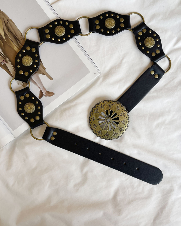 Fashion Retro Hollow Stitching Waist Belt-Curvy-Faja