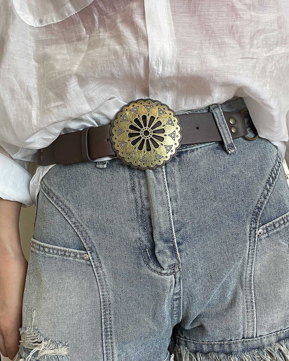 Fashion Retro Hollow Stitching Waist Belt-Curvy-Faja