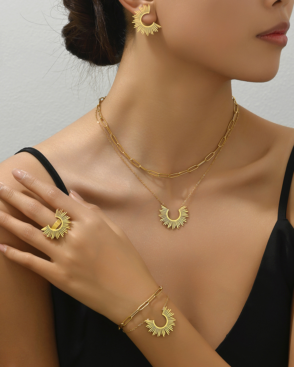 Sunflower Jewelry Set-Curvy-Faja