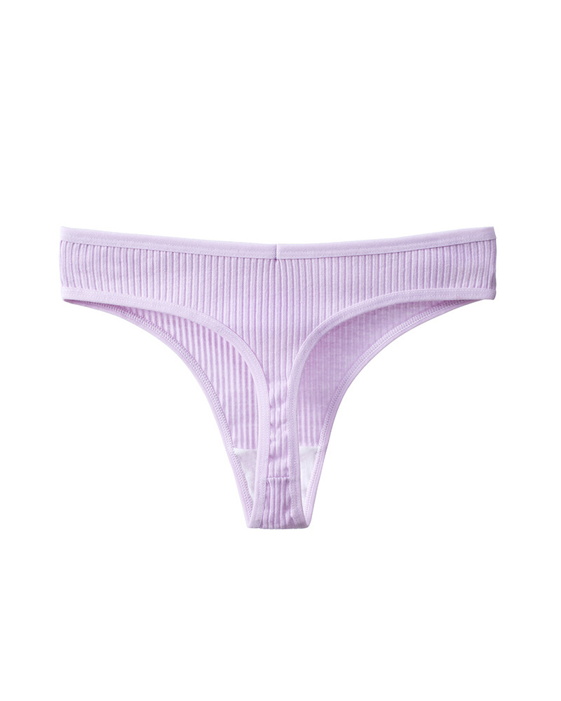 Cotton Crotch High Elastic Low Waist Simple Breathable Underwear