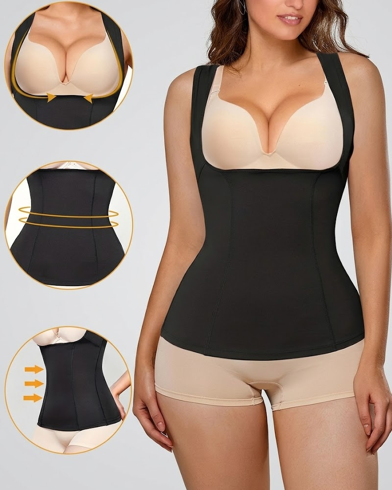 Seamless Open Bust Postpartum Tummy Control Shapewear Vest