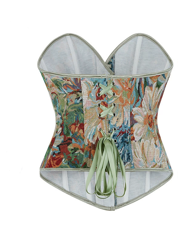 Monet-Style Retro Fishbone Corset Tight-Fitting And Shaping Court-Style Shapewear