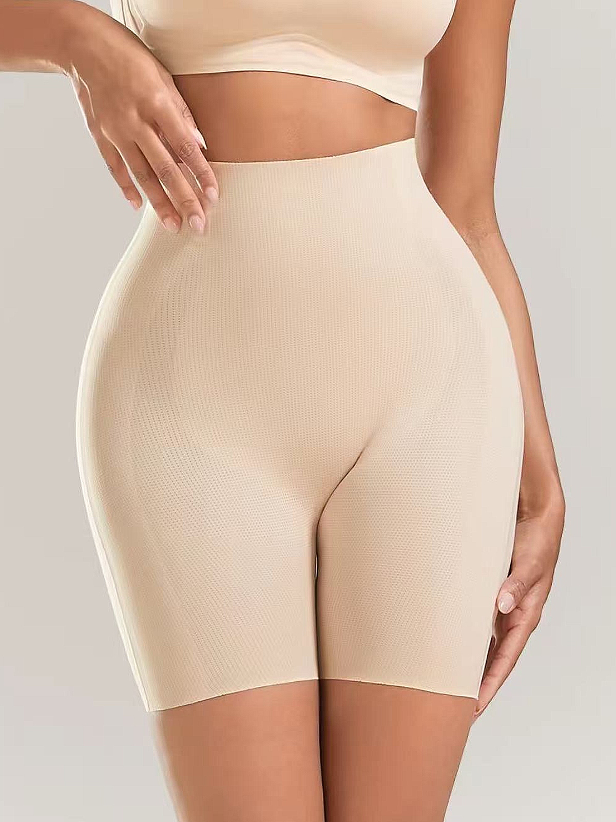 Seamless High-Waisted Shaping Shorts For Tummy Control And Hip Lifting