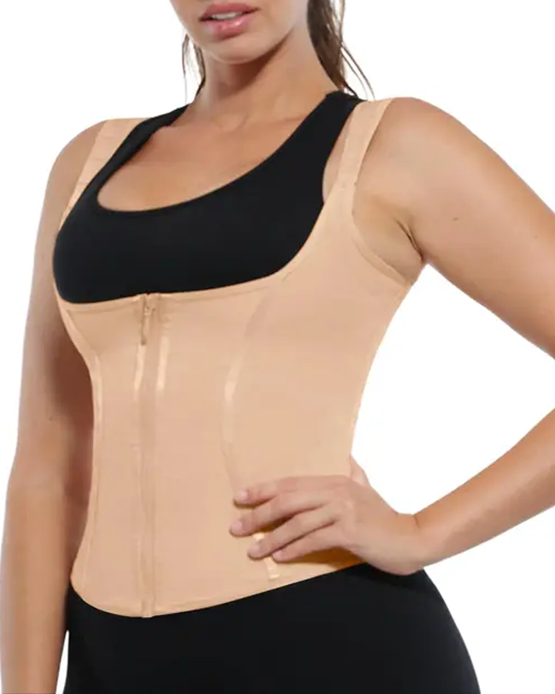 Tummy Control Body Shaping Latex Vest (Pre-Sale)