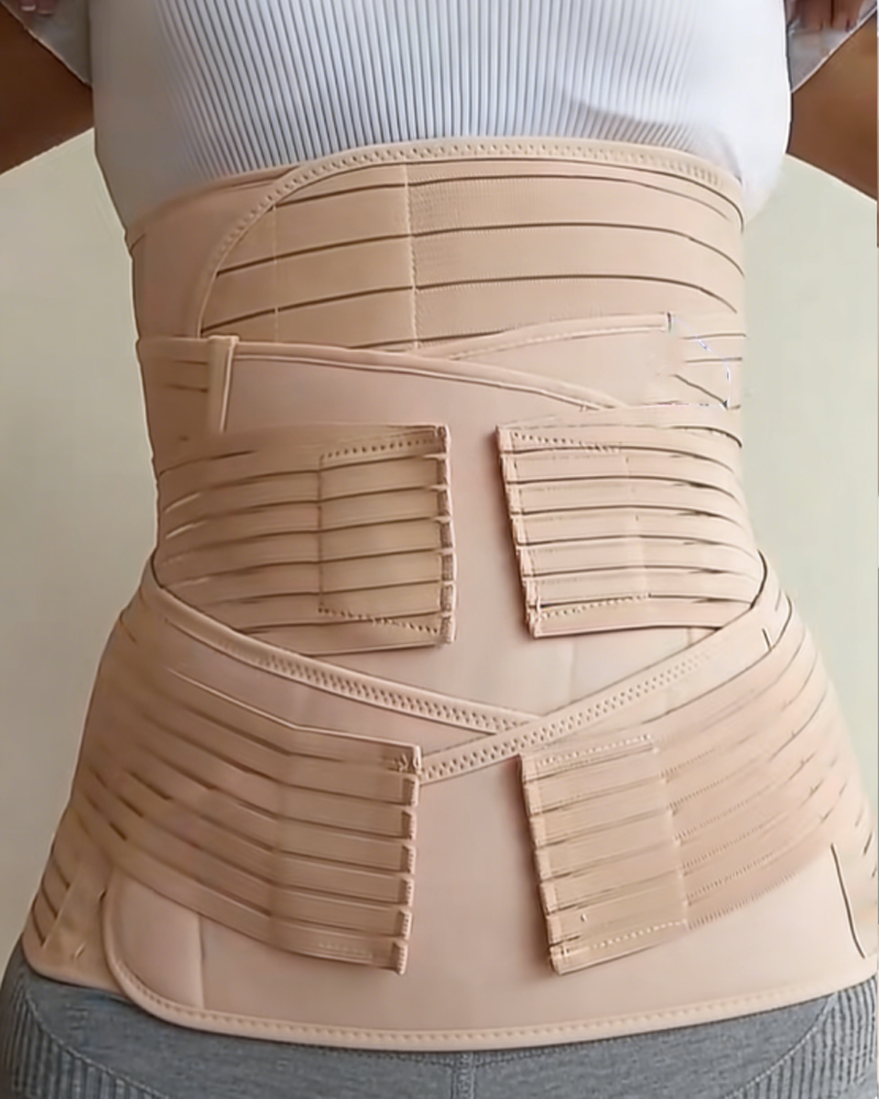 Postpartum Recovery Breathable Waist Support And Abdominal Binder Set