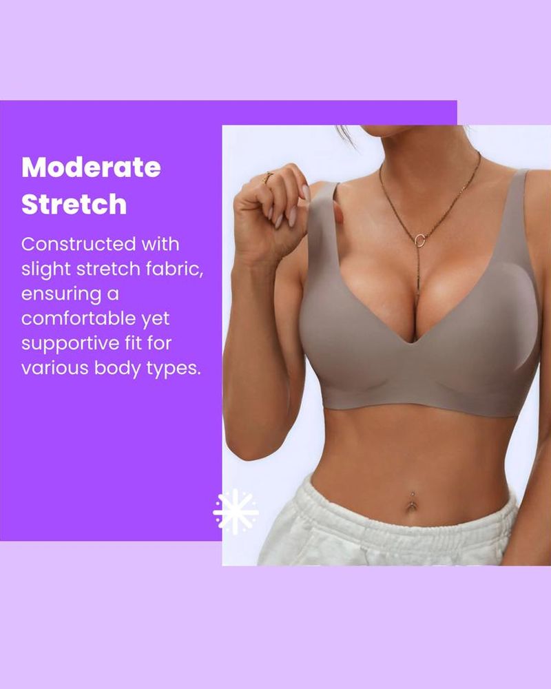 Jelly-Like Seamless Underwear Comfortable And Supportive Wire-Free Bra