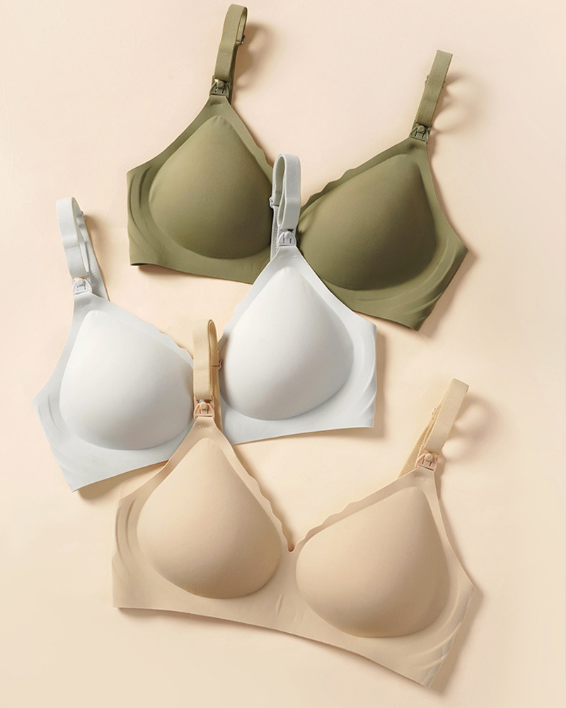 Jelly Support Comfort Seamless Wire-Free Maternity Nursing Bra