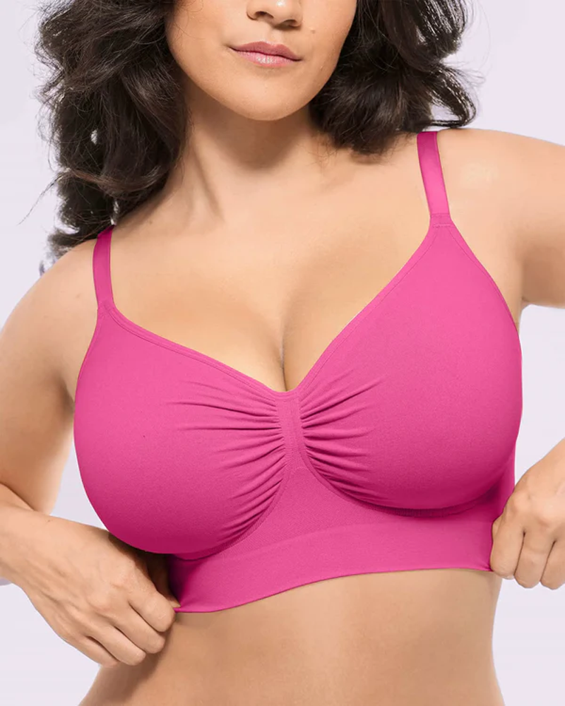 Smooth Unpadded Wire Free Sports Bra With Push-Up Support (Pre-Sale)