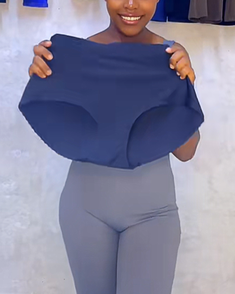 Seamless Butt-Lifting Triangle Panties With Sponge Padding