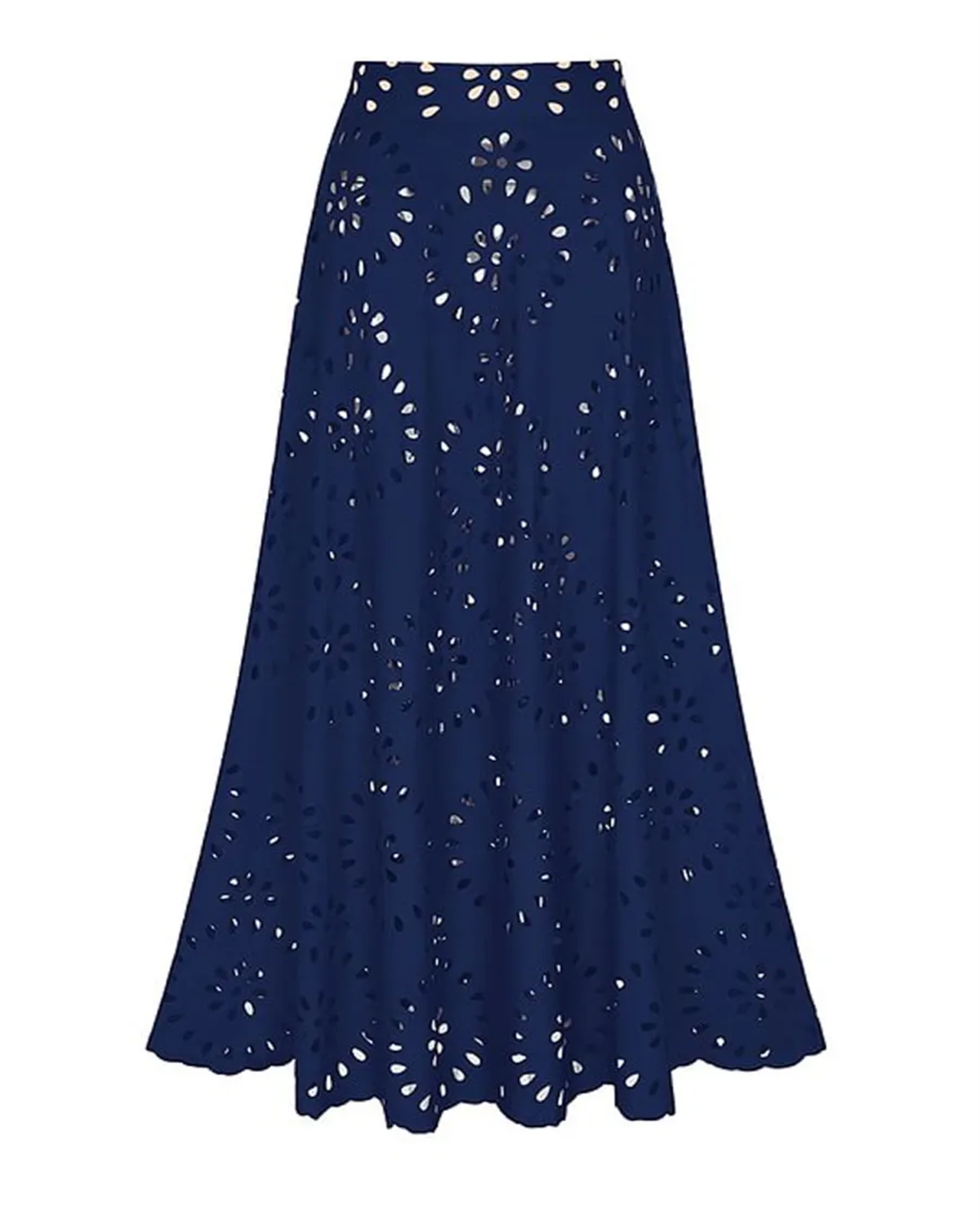 Flower Hollow One Piece Swimsuit and Skirt-Curvy-Faja