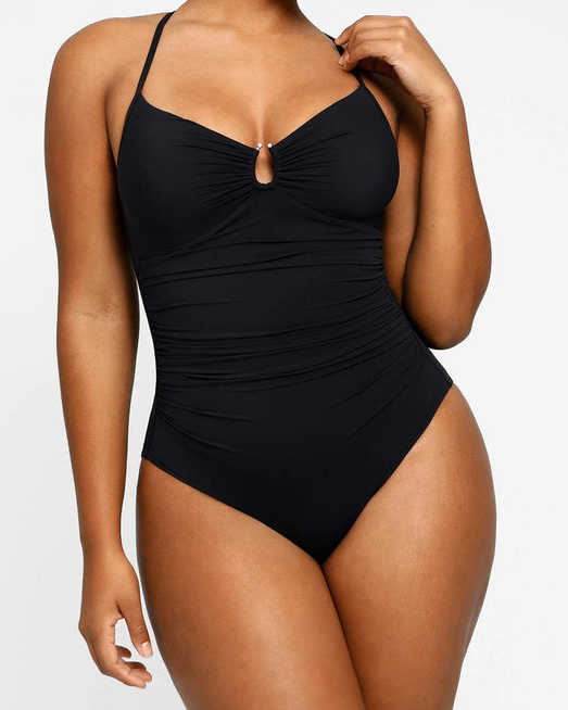 U-Ring Cut Out Shaping Swimsuit（Pre-Sale）