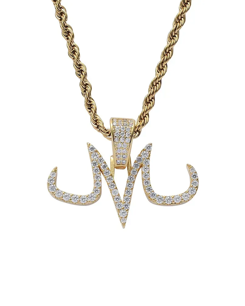 Pendant Necklaces Hip-hop Style M Letter Necklace 