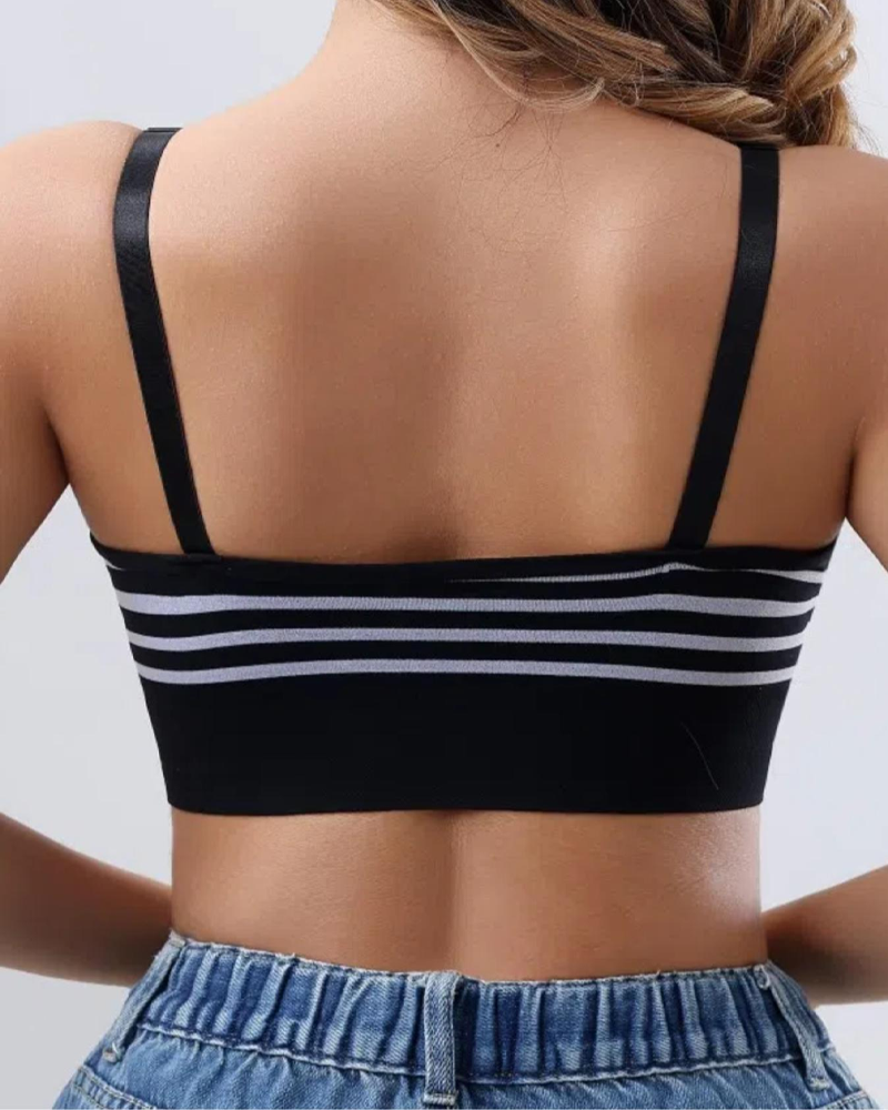 Adjustable Shoulder Straps Seamless Double-Layer Soft Support Nursing Bra