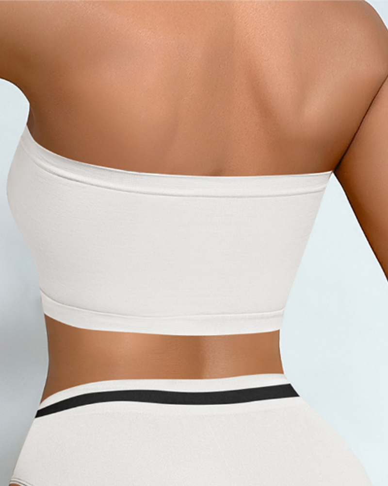 Casual Comfortable Strapless Seamless Breathable Bandeau Top-Curvy-Faja