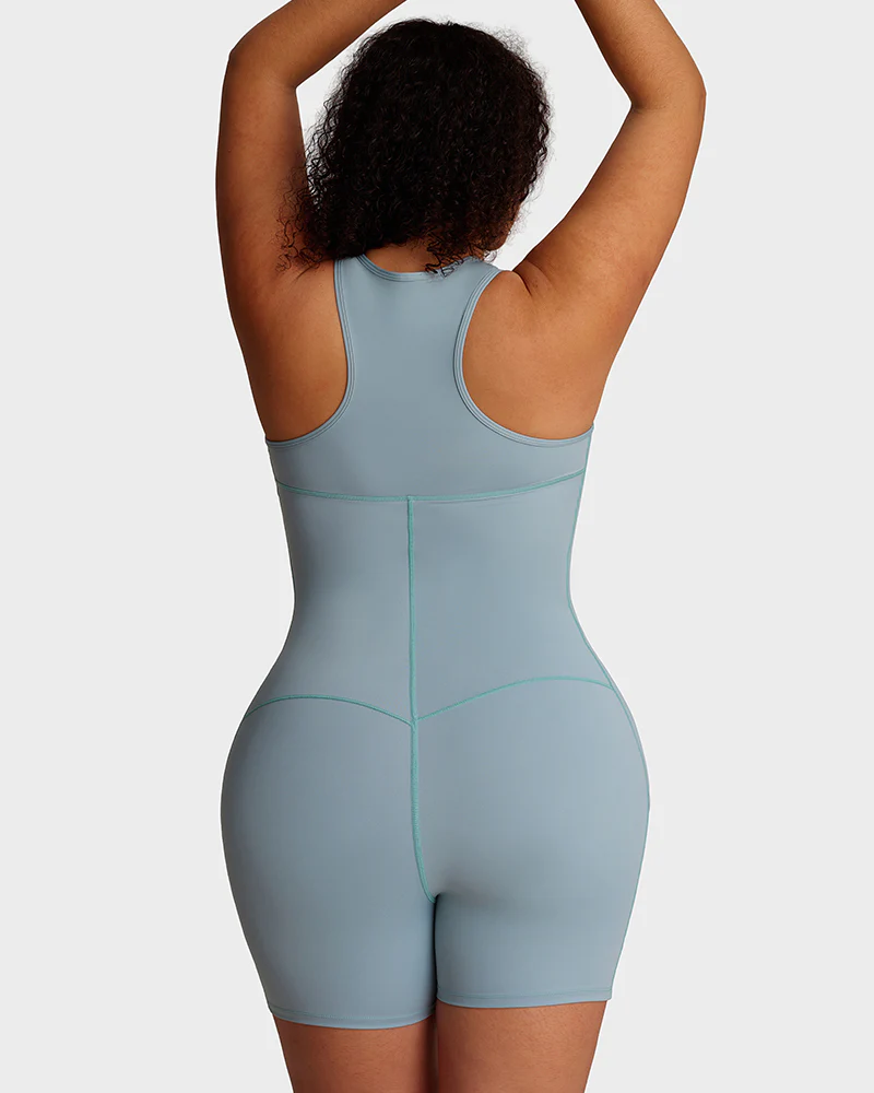 Shapewear Sweat Sauna Jumpsuit with Pockets (Pre-Sale)
