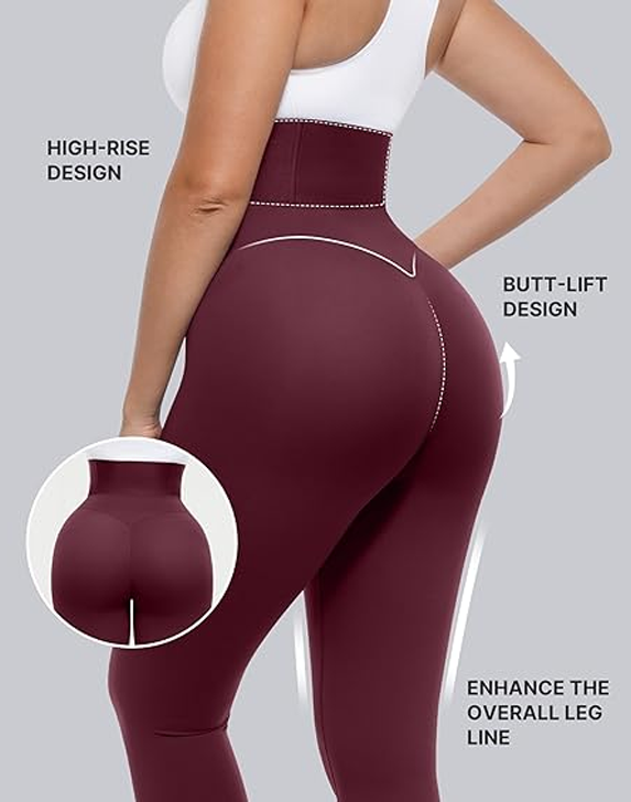 High Waisted Slimming Non See Through Compression Pants (Pre-Sale)