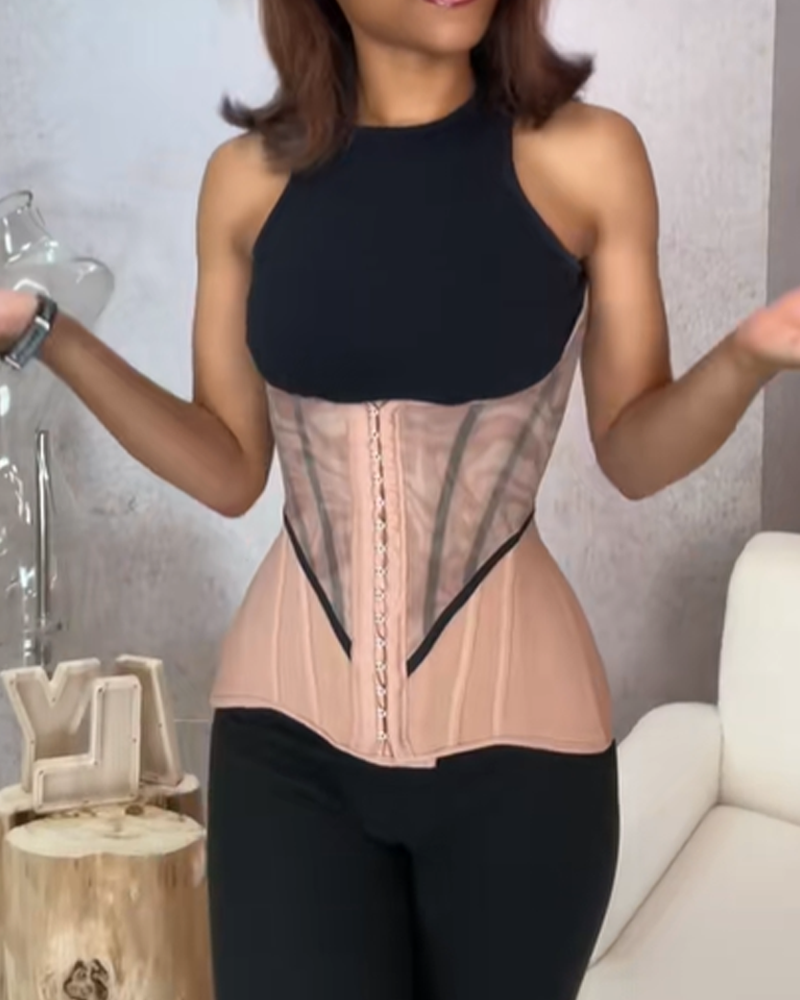 21-Steel-Ribbed Tummy Control And Shaping Waist Belt-Curvy-Faja