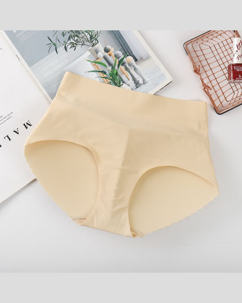 Seamless Butt-Lifting Triangle Panties With Sponge Padding
