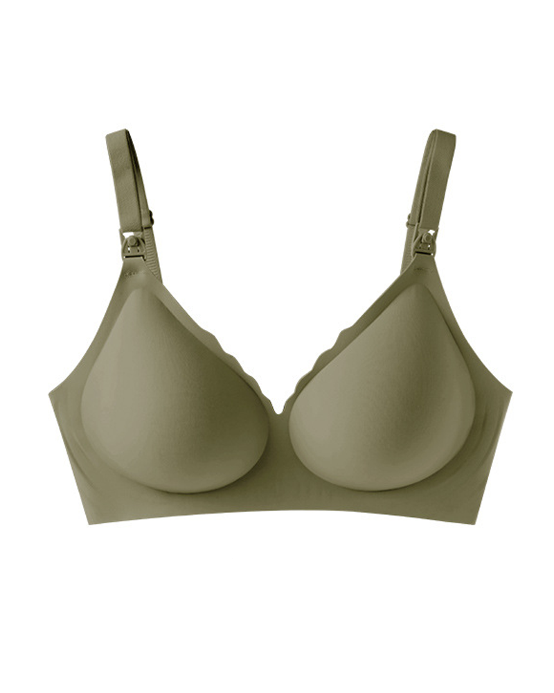 Jelly Support Comfort Seamless Wire-Free Maternity Nursing Bra