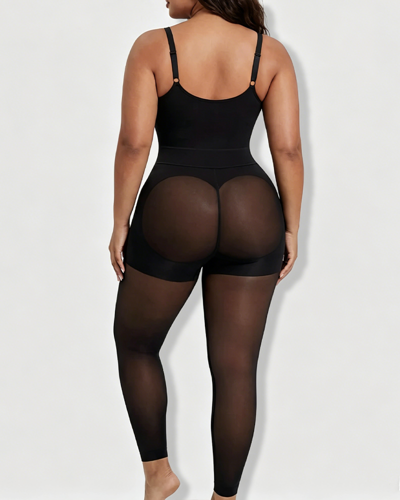 Adjustable Strap Back-Opening Full Body Shaper Bodysuit（Pre-Sale）