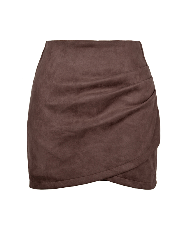 Suede Hip Skirt-Curvy-Faja