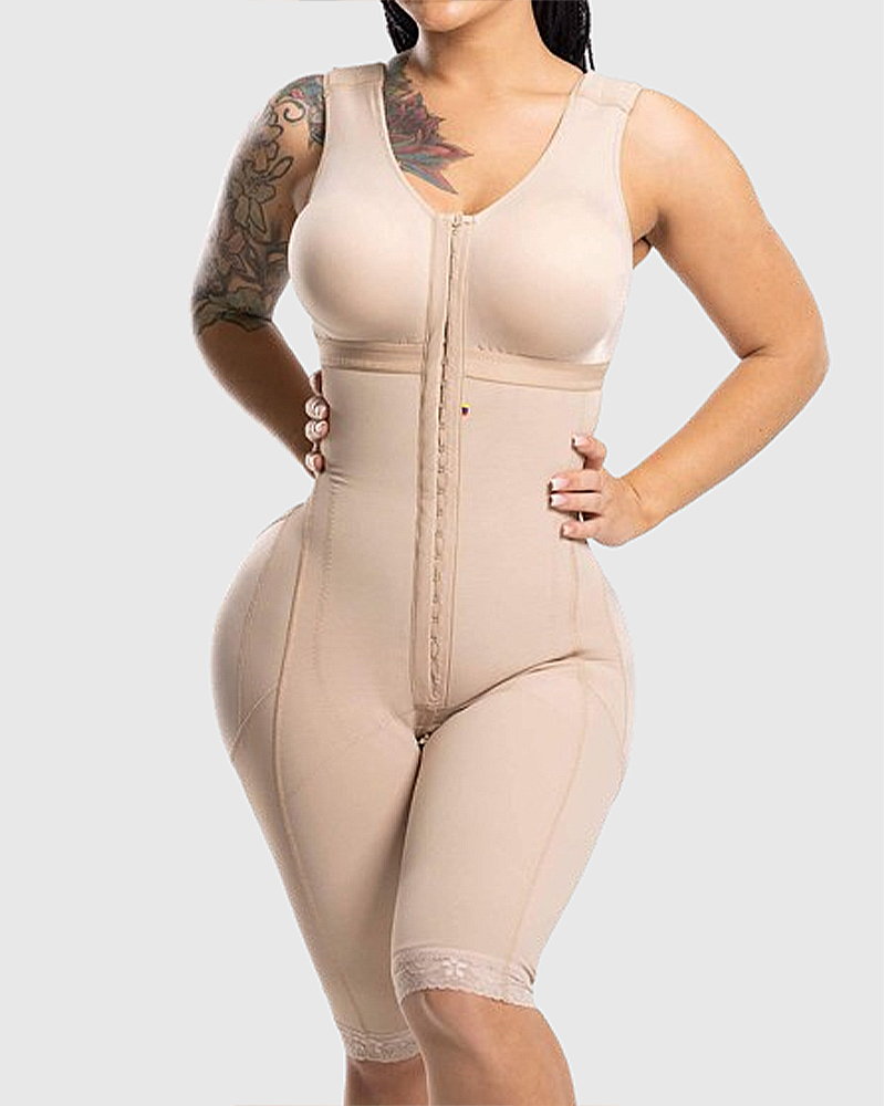 Adjustable Tummy Control Shapewear Fajas with Bra-Curvy-Faja