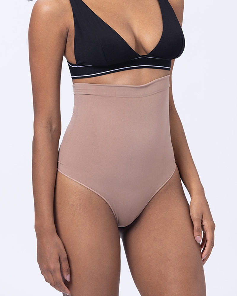 High-Waisted Thong High-Elasticity Tummy-Control Seamless Leggings