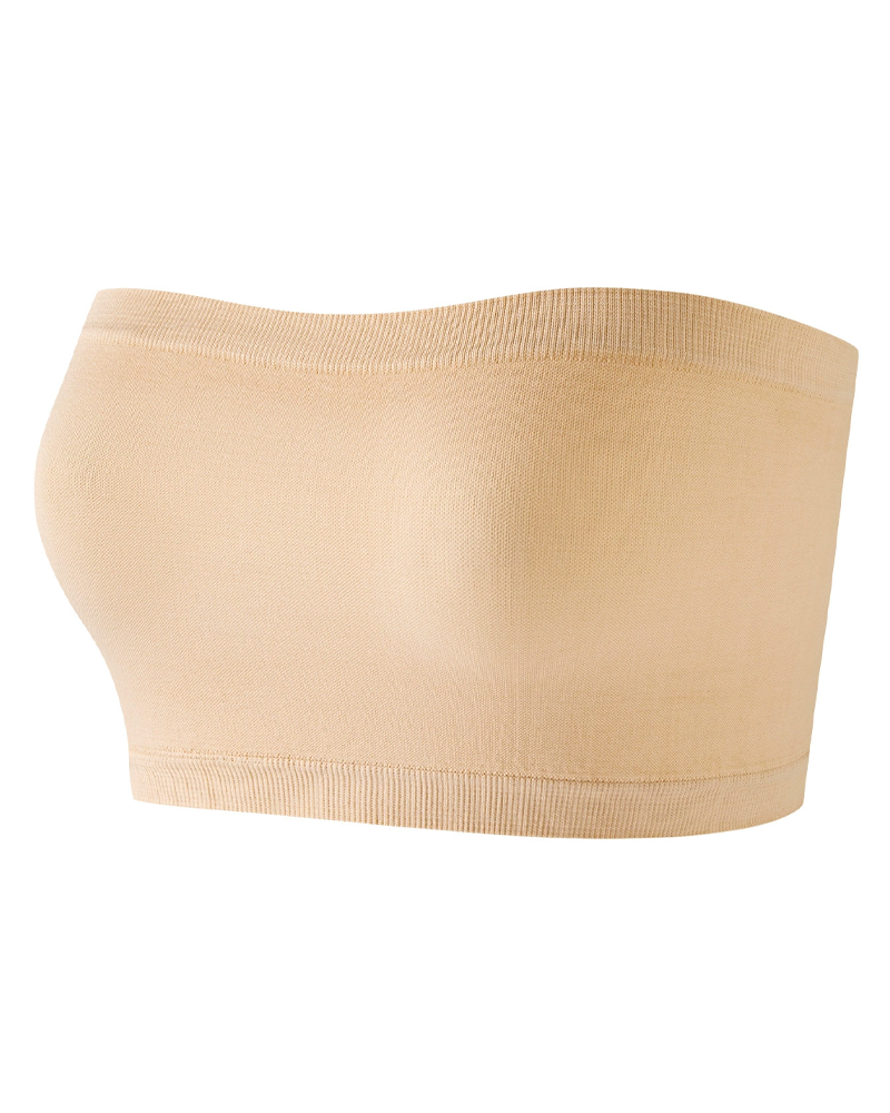 Casual Comfortable Strapless Seamless Breathable Bandeau Top-Curvy-Faja