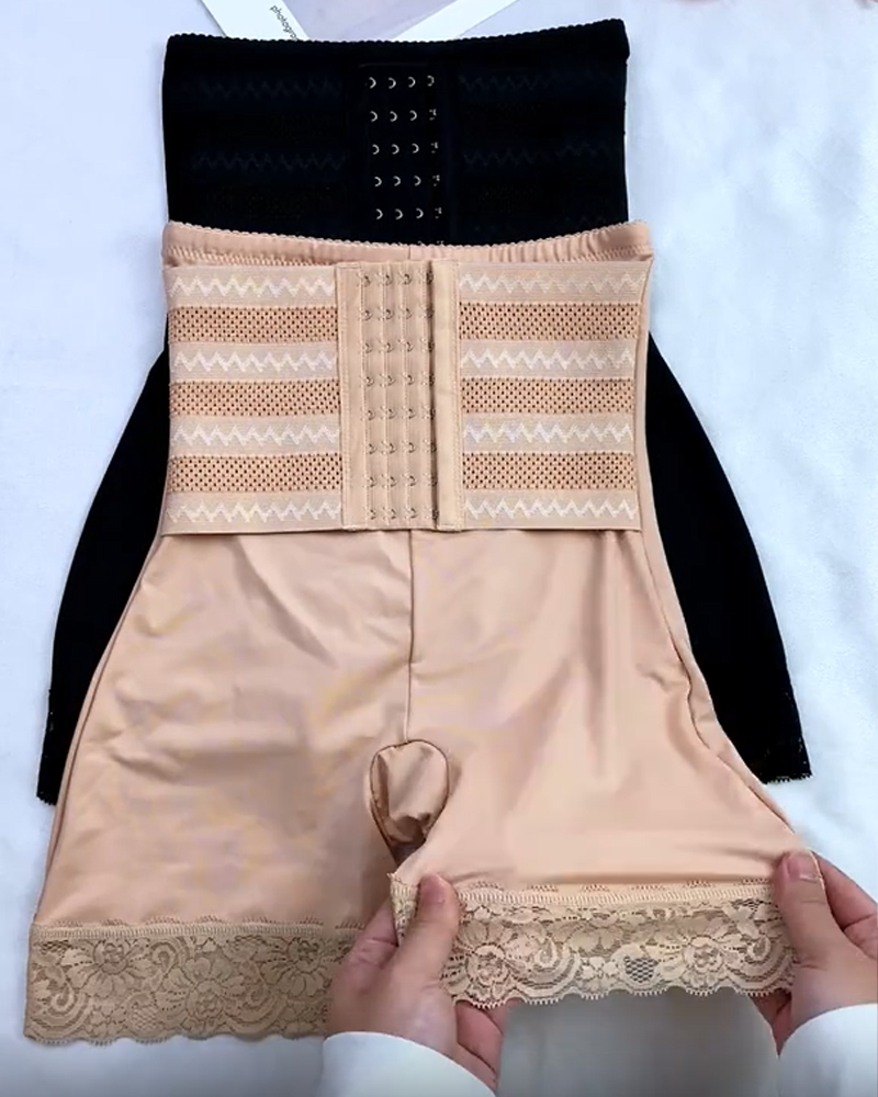 High Waist Adjustable Waist Shaping Tummy Control Butt Lifting Shorts(Pre-Sale)