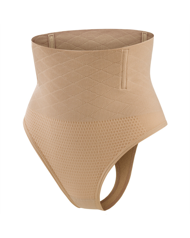 Thong-Style High-Waisted Shaping Underwear With Hip Lift