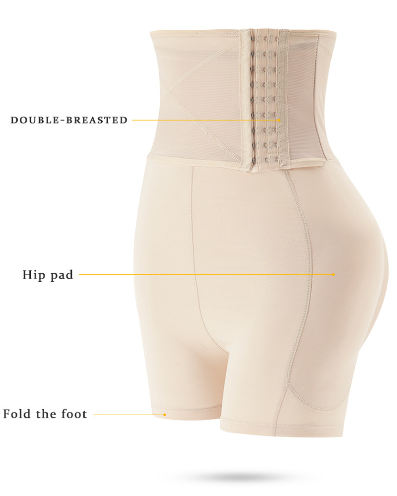 Buttock-Enhancing Hip-Lengthening Padded Waist-Slimming And Tummy-Cinching Shaping Pants