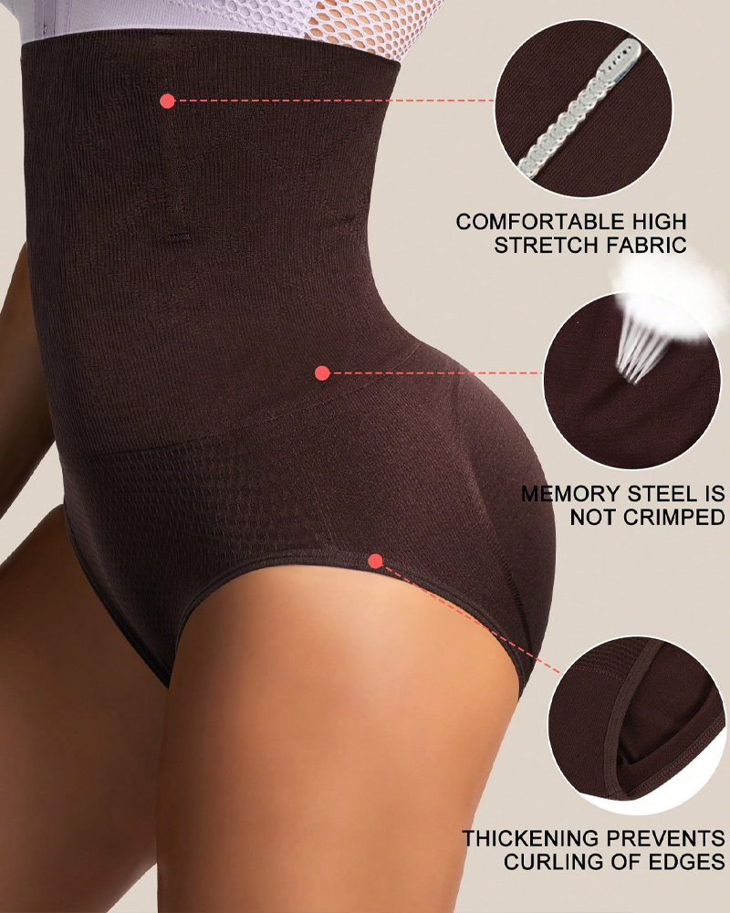 Seamless Tummy-Control High-Waisted Body-Shaping Pants-Curvy-Faja