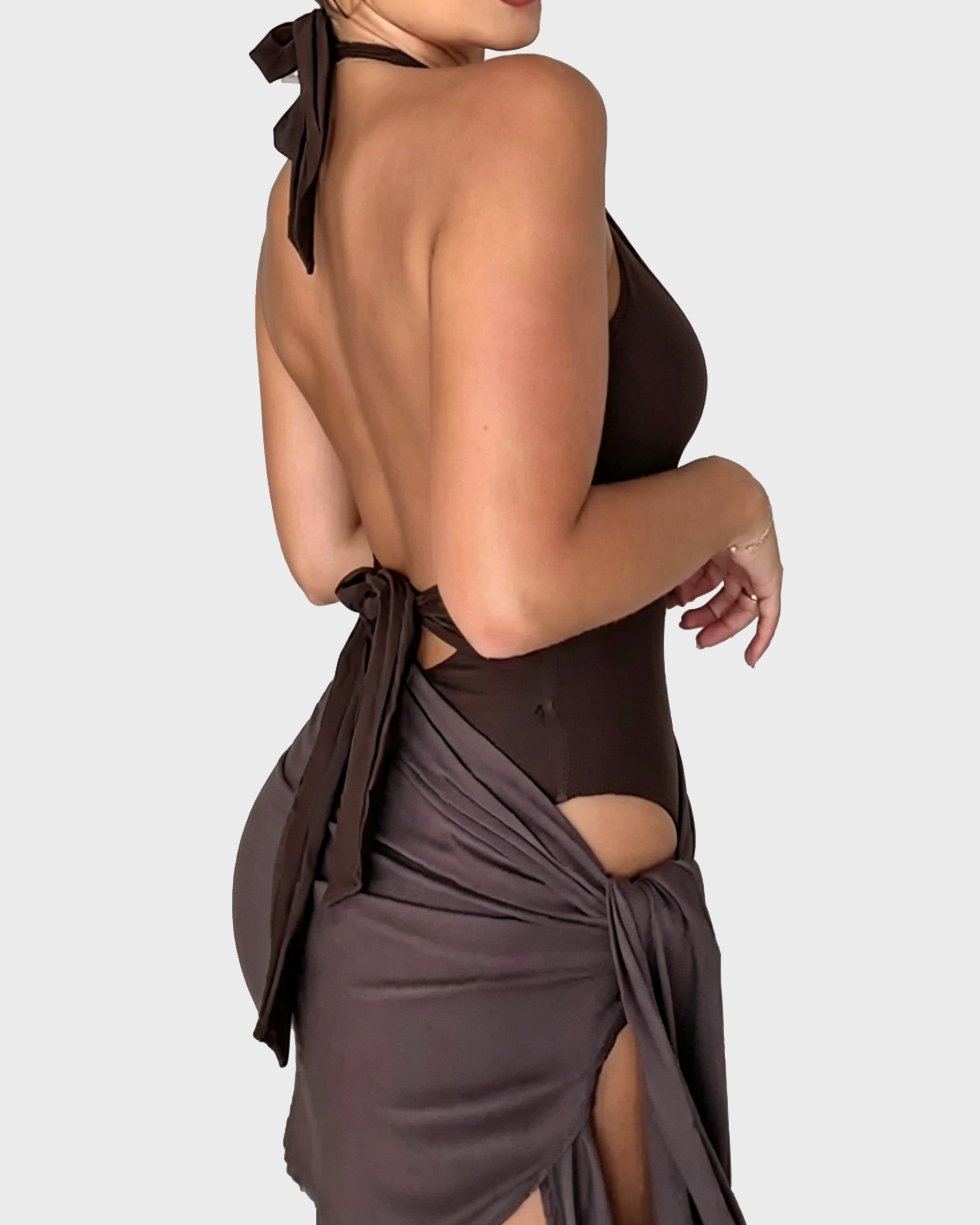 Halter Neck Backless Swimsuit(Pre-Sale)