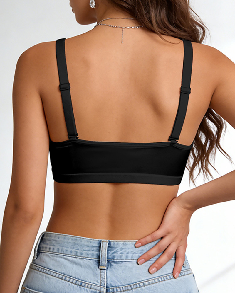 Front Closure Mesh French Style Push Up Bra