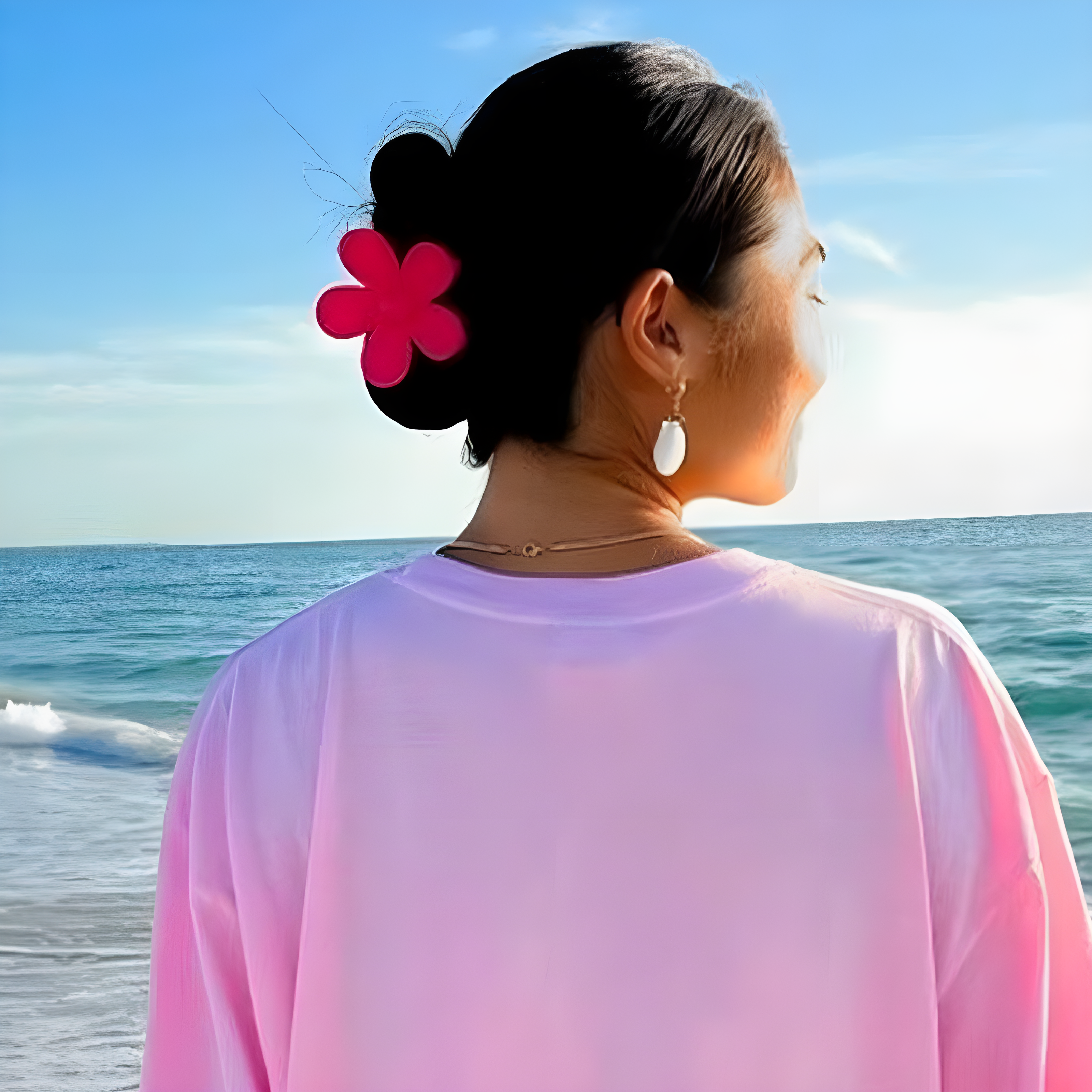 Simple Temperament Flower Grab Clip-Curvy-Faja