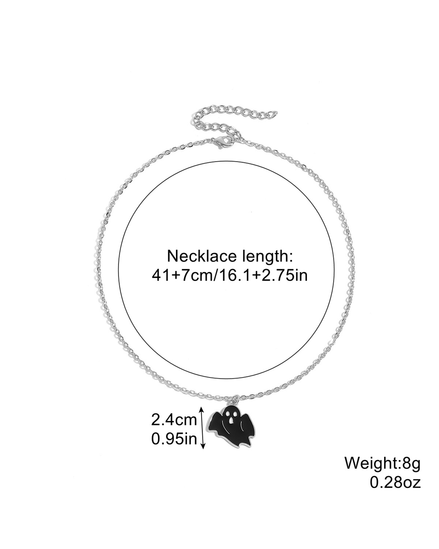 Halloween goth necklace