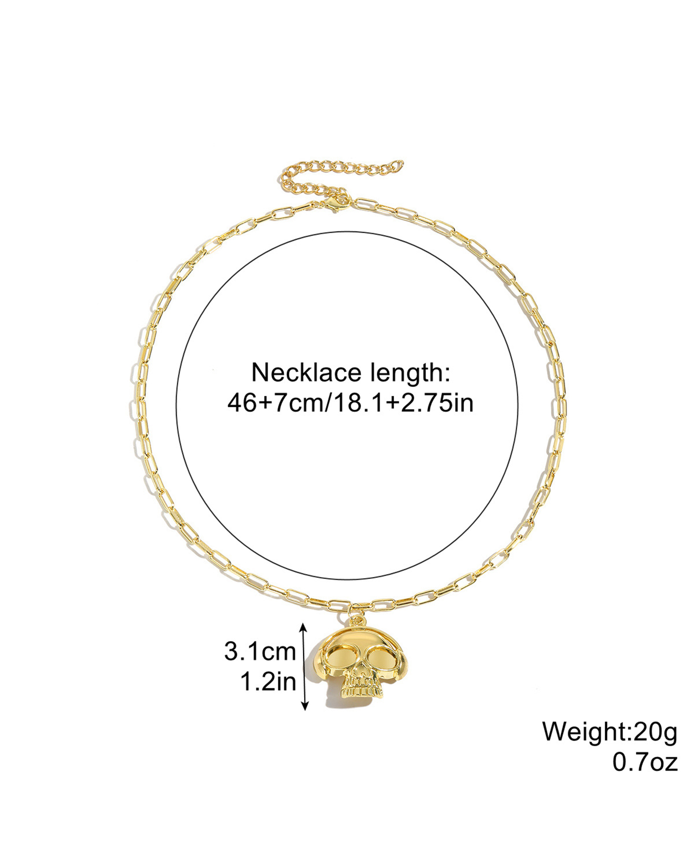 Halloween goth necklace