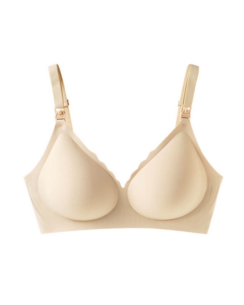 Jelly Support Comfort Seamless Wire-Free Maternity Nursing Bra