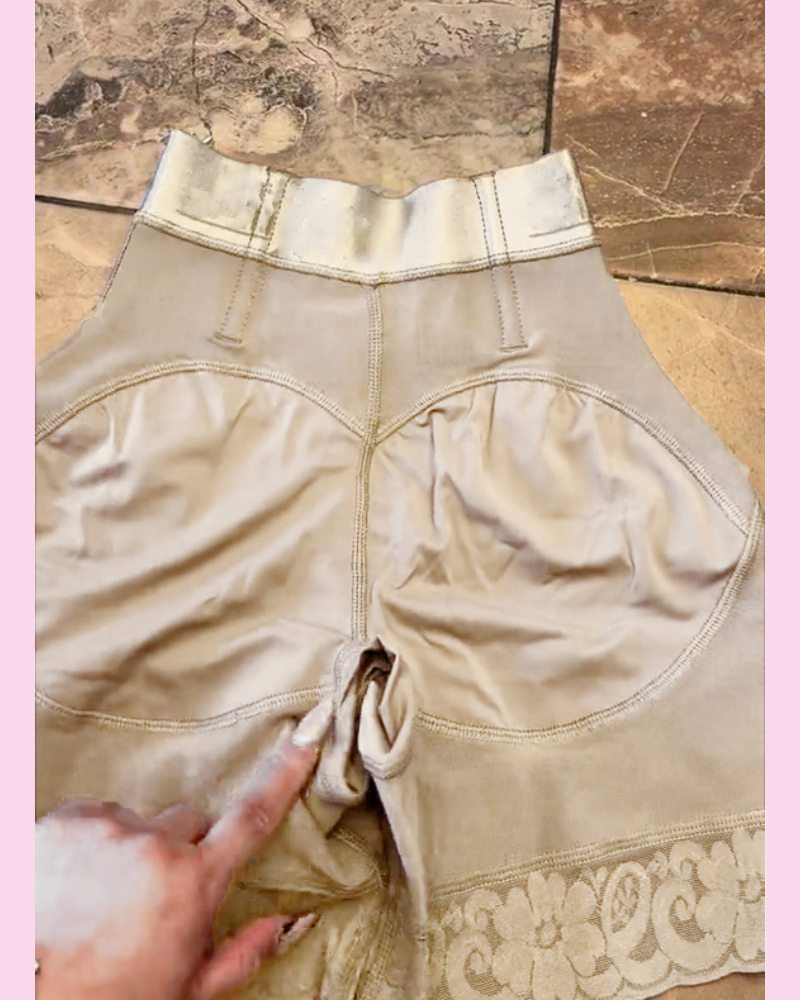 High Waist Side Zipper Butter Lifter Faja Shorts