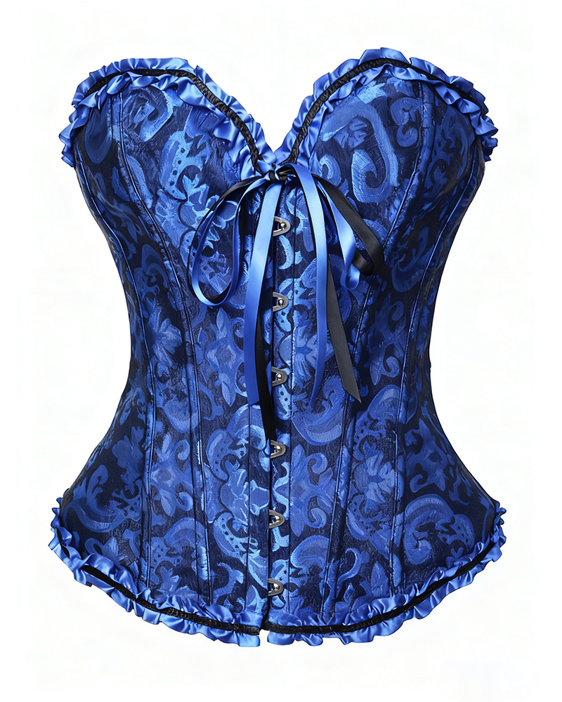 Lace-Up Waist Shaping Corset-Curvy-Faja