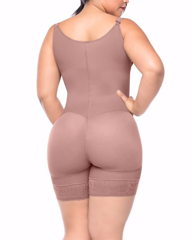 Women's Butt Lifting Open Bust Bodysuit Body Shaper With Zipper Shapewear Slimming Compression Faja With Straps Ref2132-Curvy-Faja