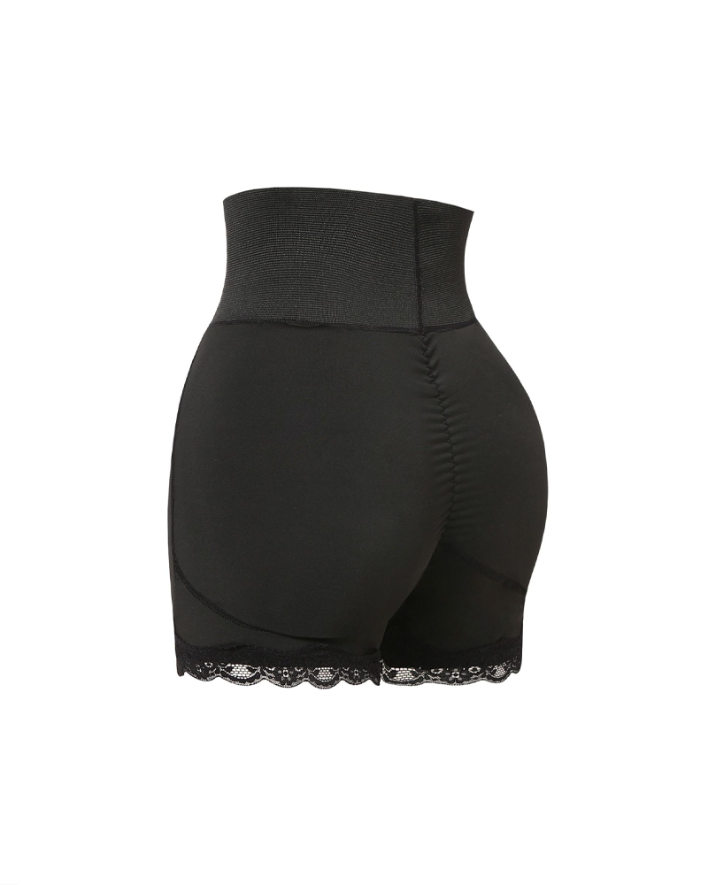 Breathable Tummy-Flattening Hip-Enhancing And Shaping Shorts With Padding-Curvy-Faja