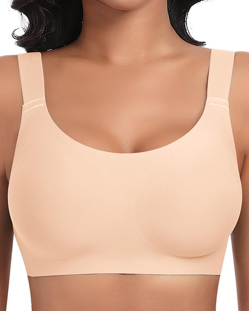 Seamless Comfort Jelly Strip Soft Support Wireless Bra