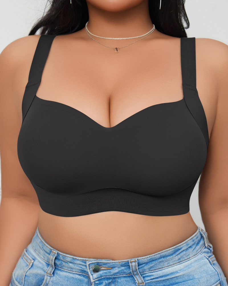 Plus-Size Seamless Push-Up Bra To Prevent Sagging