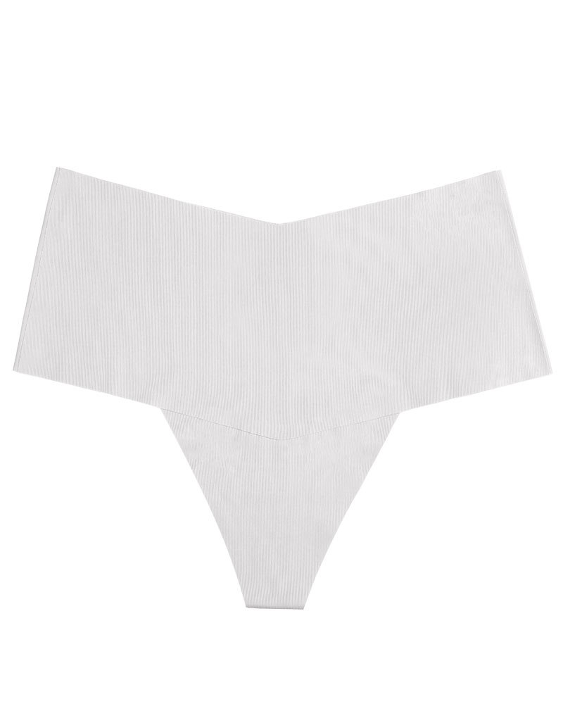 Mid-Waist Seamless Non-Pinch Ice Silk Breathable Thong Underwear-Curvy-Faja