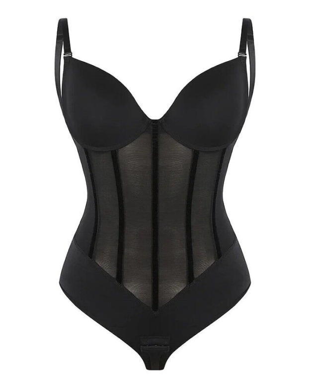 Breathable Sexy Tummy Control Butt Lifting Bodysuit-Curvy-Faja