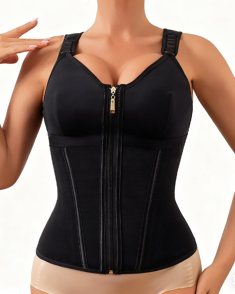 Vest-Style Tummy-Controlling Body Shaper-Curvy-Faja