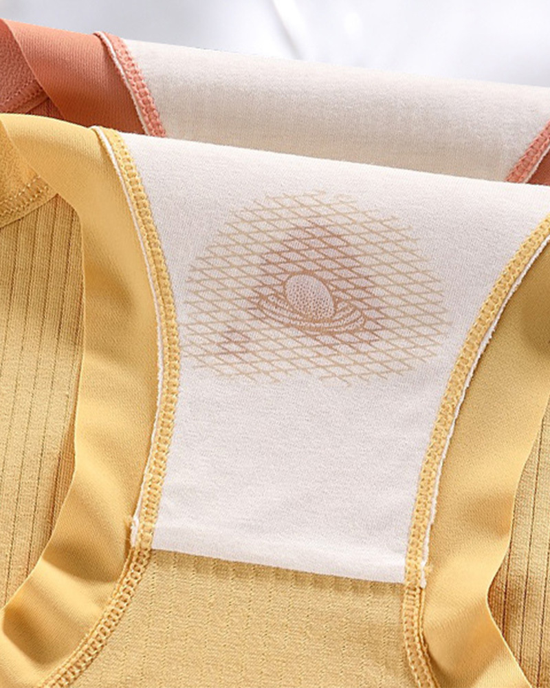 Mulberry Silk Antibacterial Crotch High Waist Seamless Tummy Control Underwear